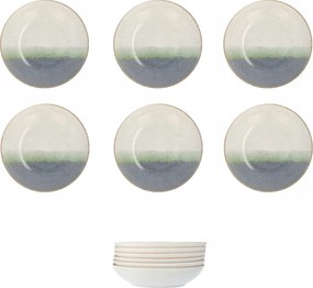 Lubiana Roma 6 db-os TĂĄnyĂ©r Szett 22 cm EbĂ©dlĆ TĂĄnyĂ©r MĂ©ly Leves