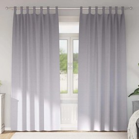Függönyök függönyökkel 2 pcs Fém szürke 225x140cm Poliészter