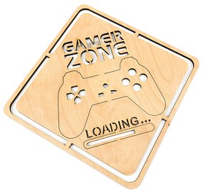 Vidám Fal Fából készült fali dekoráció Gamer Zone