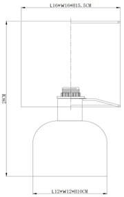Lucide 10516/01/44 - Asztali lámpa WOOLLY 1xE14/40W/230V narancs