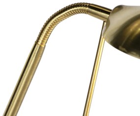 Állólámpa arany olvasólámpával, LED-del és dimmerrel - Diva 2