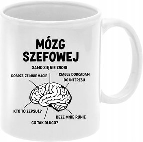 Bögre Főnöknek Vicces Ajándék Fehér 330ml