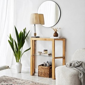 Trapezoid komód, tölgy, 85 cm