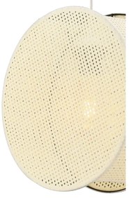 Kábelcsillár BIG DRUM 1xE27/60W/230V krémszínű