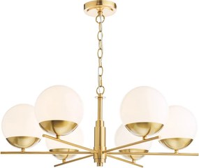 Dar Lighting glamour modern csillár bombazine fehér sárgaréz darbom0635