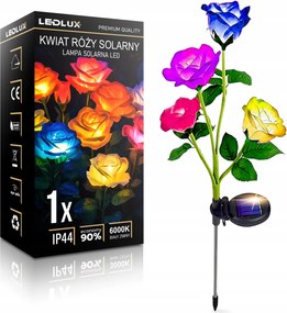 LED-es napelemes kerti lĂĄmpa BeszĂșrhatĂł VirĂĄg RĂłzsa SzĂnes RĂłzsĂĄk Ledlux