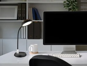 Globo 58496S - KIRK érintésvezérelt, fényerőszabályozható LED asztali lámpa LED/12W/230V fekete