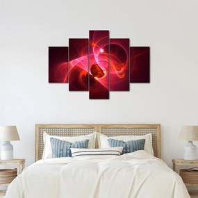 Modern rózsaszín absztrakció képe (150x105 cm)