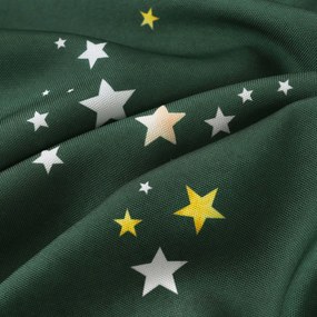 Goldea karácsonyi teflonbevonatú reggeliző alátét - csillagok zöld alapon - 2db 30 x 40 cm