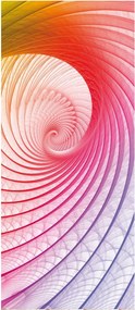 Absztrakt tapéta Spirál Örvény 91x211 Dinamika Mélység Szín Perspektíva