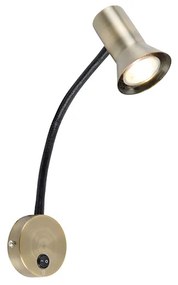 Fali lámpa bronz flexibilis karral - Karin flex