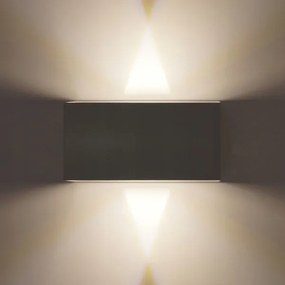 LED Kültéri fali lámpa LED/12W/230V IP54 fekete