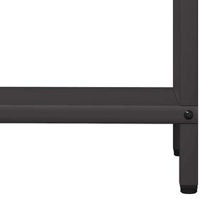 fekete hidegen hengerelt acél tűzifatároló 60x25x90 cm