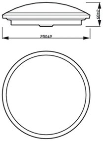 Philips - LED Dimmelhető mennyezeti lámpa SCENE SWITCH LED/12W/230V