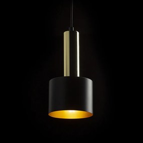 RENDL GIULIA 12 závěsná černá/zlatohnědá mosaz 230V LED E27 11W