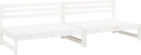 vidaXL 2 db fehér kerti tömör fenyőfa középső kanapé 120 x 80 cm