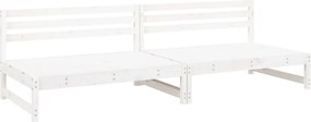 vidaXL 2 db fehér kerti tömör fenyőfa középső kanapé 120 x 80 cm
