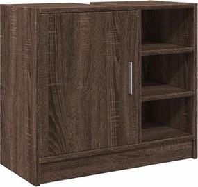 vidaXL barna tölgy színű szerelt fa mosdószekrény 63 x 29 x 55 cm