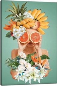 Vászonkép A természet harmóniája Virágok Nő Gyümölcsök 40x60 cm