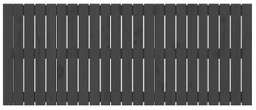 szürke tömör fenyőfa fali fejtámla 147 x 3 x 60 cm