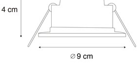 12 db-os beépíthető spotlámpa szett fehér, Dim-to-Warm LED-del 7W IP65 - Blanca