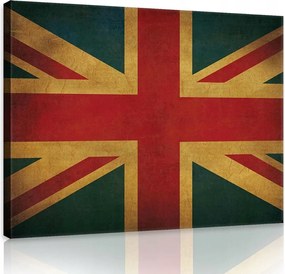 Vászonkép 80x60 Union Jack Brit vintage stílusú ikon a belső térbe