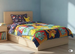 Pokémon Pals ágyneműhuzat 140×200cm, 70×90 cm