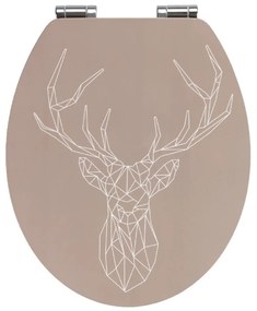 Stag bambusz és farostlemez WC-ülőke, 44 x 37,5 cm - Wenko