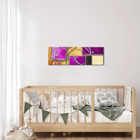 Az absztrakció képe (órával) (90x30 cm)