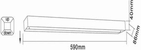 Orlicki Design ARCO 665 OR81367 Fali lámpa 1x14W/T5 3000K