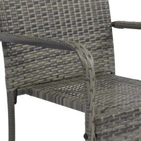 Juskys Yoro rattan székek 2 db - szürke