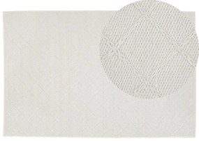Törtfehér gyapjúszőnyeg 160 x 230 cm ELLEK Beliani