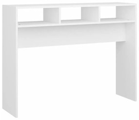 fehér szerelt fa tálalóasztal 105 x 30 x 80 cm