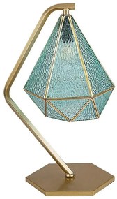 Rabalux 74200 - Asztali lámpa NORAH 1xE14/40W/230V arany/kék