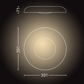 Philips 32613/31/P6 - Hue STILL LED 27W 230V állítható fényű lámpa + távirányító