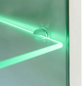 5 részes fali TV állvány szett fekete LED világítással