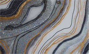 Flizelin tapéta falra Prémium kő hullámok 416x254 ragasztó