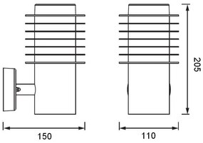 Ledvance - LED Kültéri fali lámpa RONDO LED/9W/230V IP44 antracit
