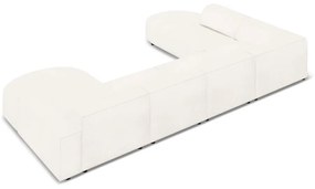 Bézs buklé szövet sarokkanapé (bal oldali) Jodie – Micadoni Home