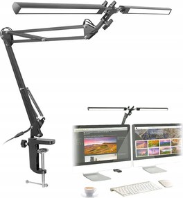 Asztali Lámpa Led Asztali Dupla Rajzlámpa Állítható 24W