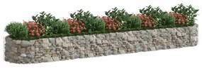 horganyzott vas gabion magaságyás 500x100x50 cm