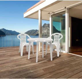 Keter 4 darab Mallorca kerti szék + Elise kerti asztal fehér AKCIÓS