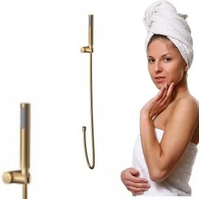 Zen zuhanyszett, szálcsiszolt réz, Easy Clean, Cersanit