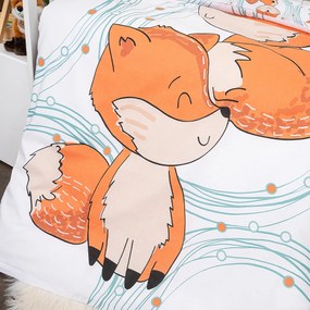 4Home Pamut bölcsőlepedő Foxes, 100 x 135 cm, 40x 60 cm