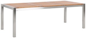 Kerti étkezőasztal eukaliptusz asztallappal 220 x 100 cm GROSSETO Beliani