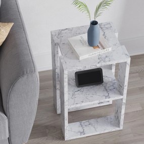 Éjjeliszekrény Lonie - Carrara Marble