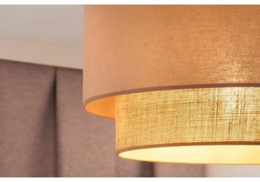 Duolla - Felületre szerelhető csillár  BOHO 1xE27/15W/230V átm. 45 cm bézs/barna