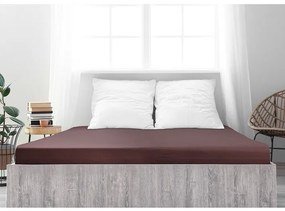 4Home Ideál jersey ágyneműhuzat sötétbarna, 90 x 200 cm, 90 x 200 cm