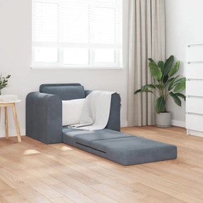 Földi Sofa Bed 2 az 1-ben Sötétszürke 98x71x83 cm Bútor