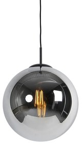Art Deco lógólámpa fekete füstüveggel 30 cm - Pallon